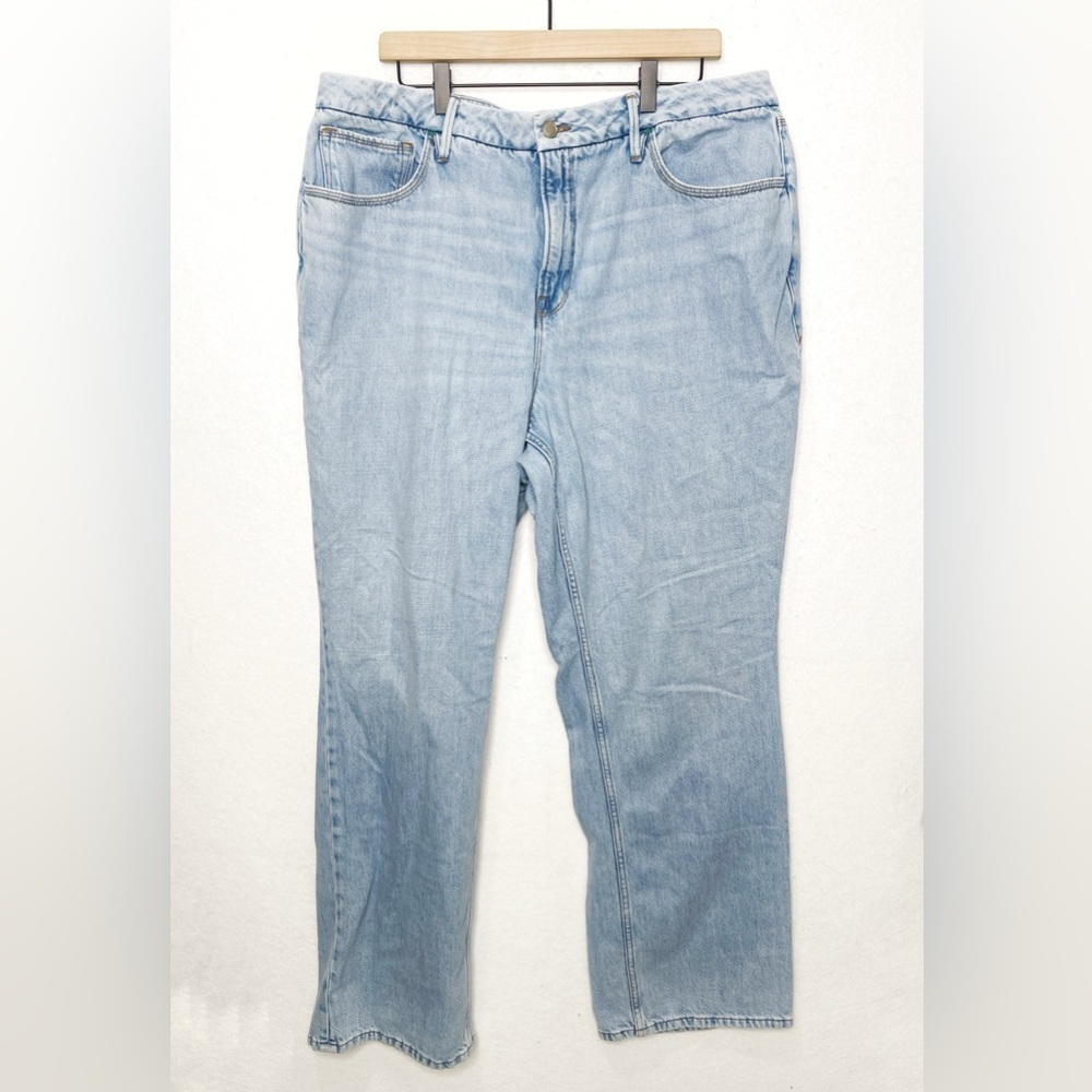 Good American Light Wash Denim Jeans Size 16